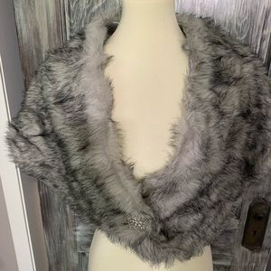 Faux Fur Shawl